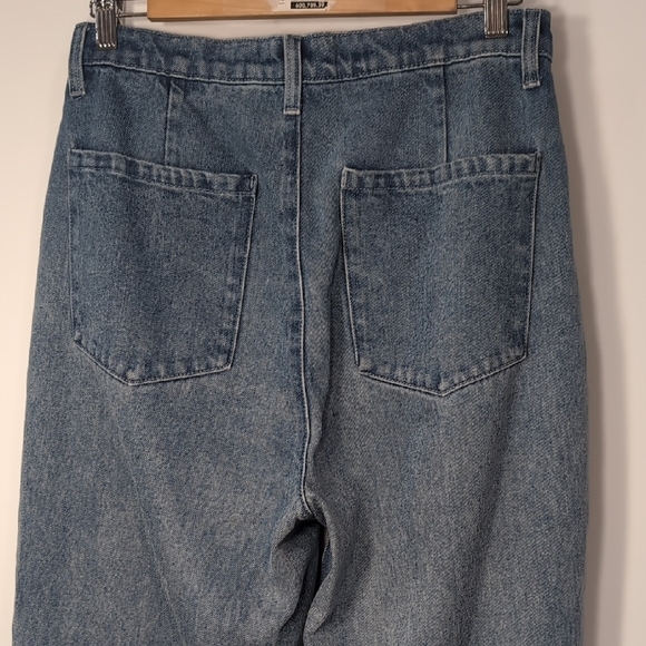 WeWoreWhat | Light Wash Blue Boyfriend Jeans High Waist Full Length Size 30 - Picture 4 of 9